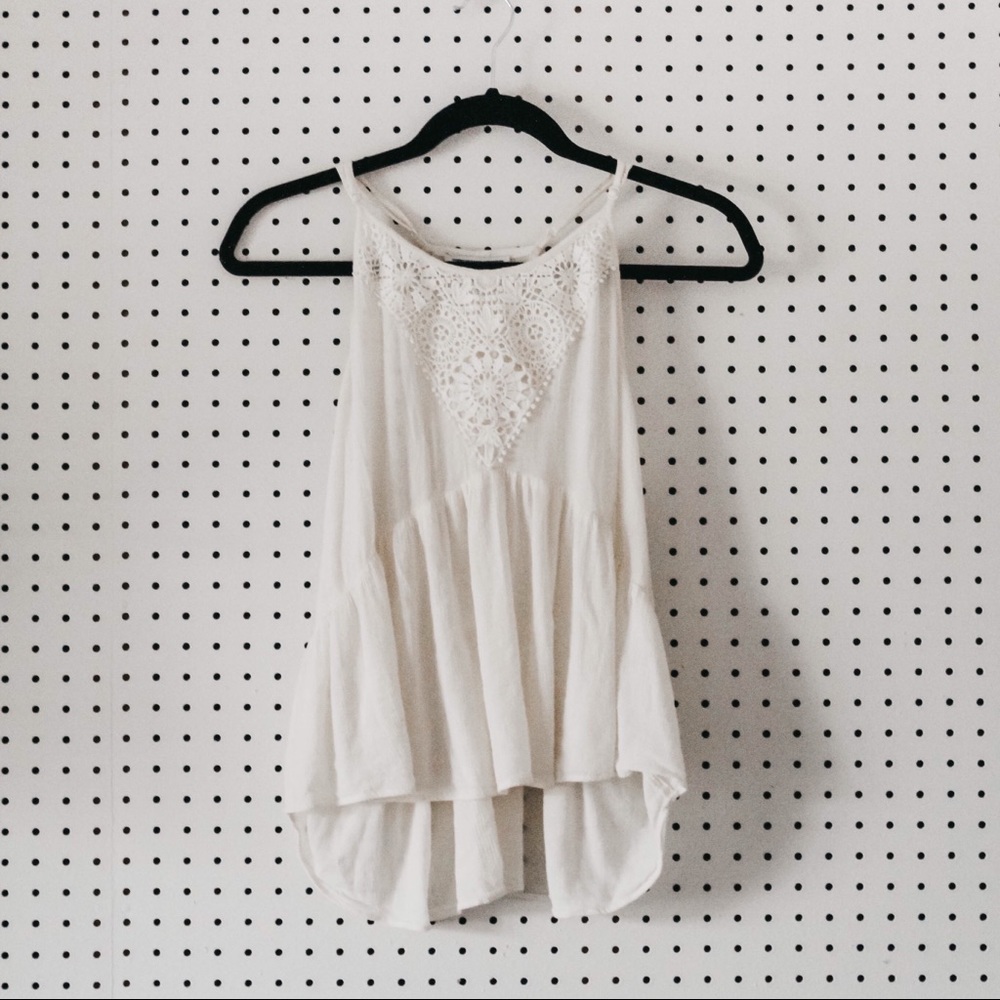 cream tank top - american eagle
